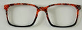 PAIR Kirby Topper; orange and black plaid fade to black
