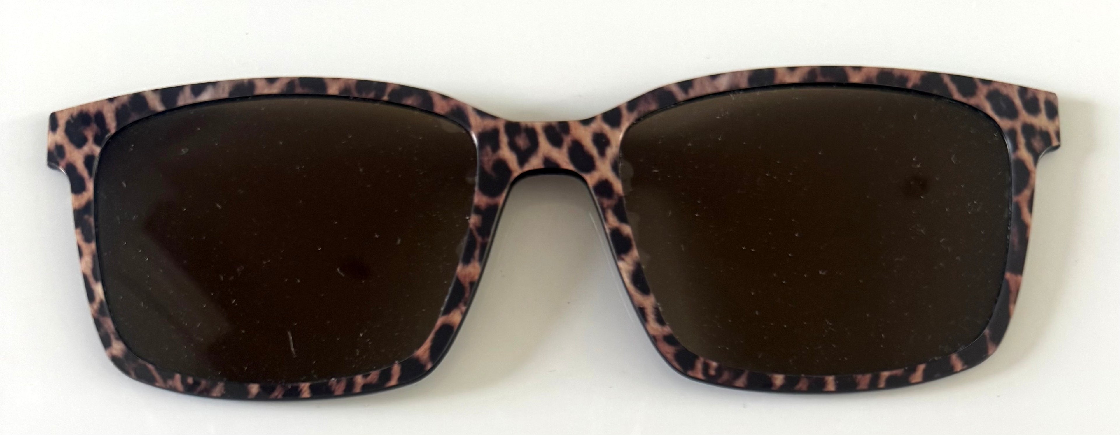 PAIR Kirby Topper; polarized cheetah spots sun top