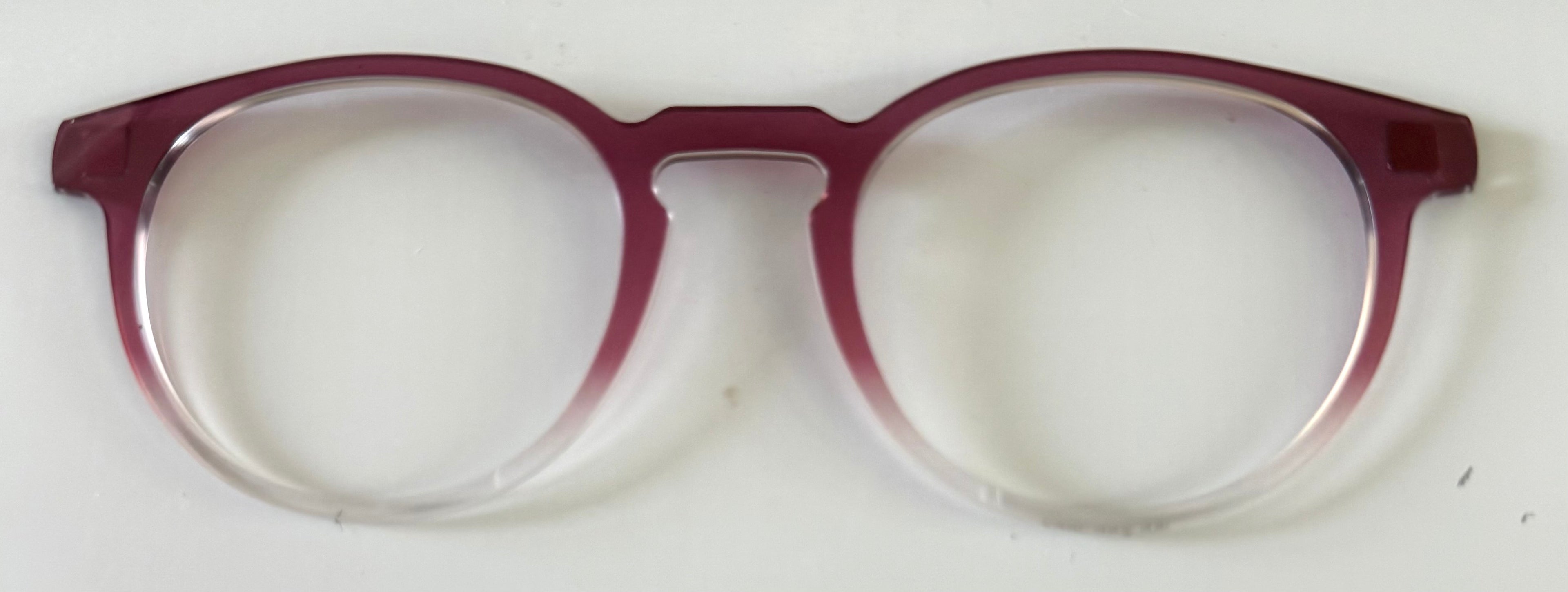 PAIR Soto Topper; burgundy crystal gradient