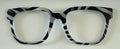 Murphy Topper; black and silver zebra stripes