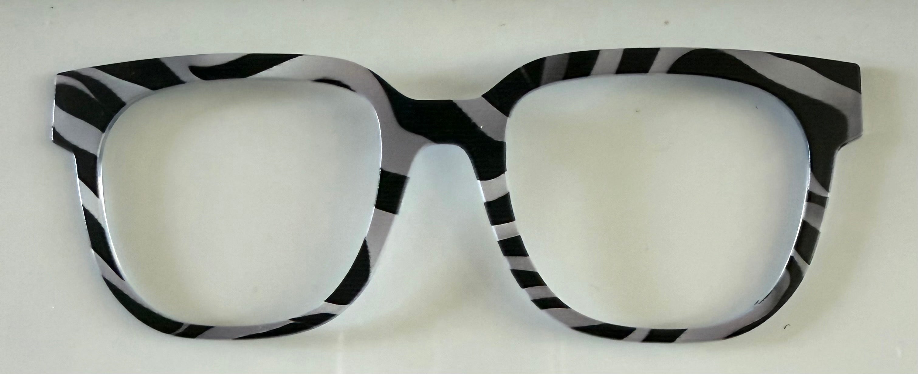 Murphy Topper; black and silver zebra stripes