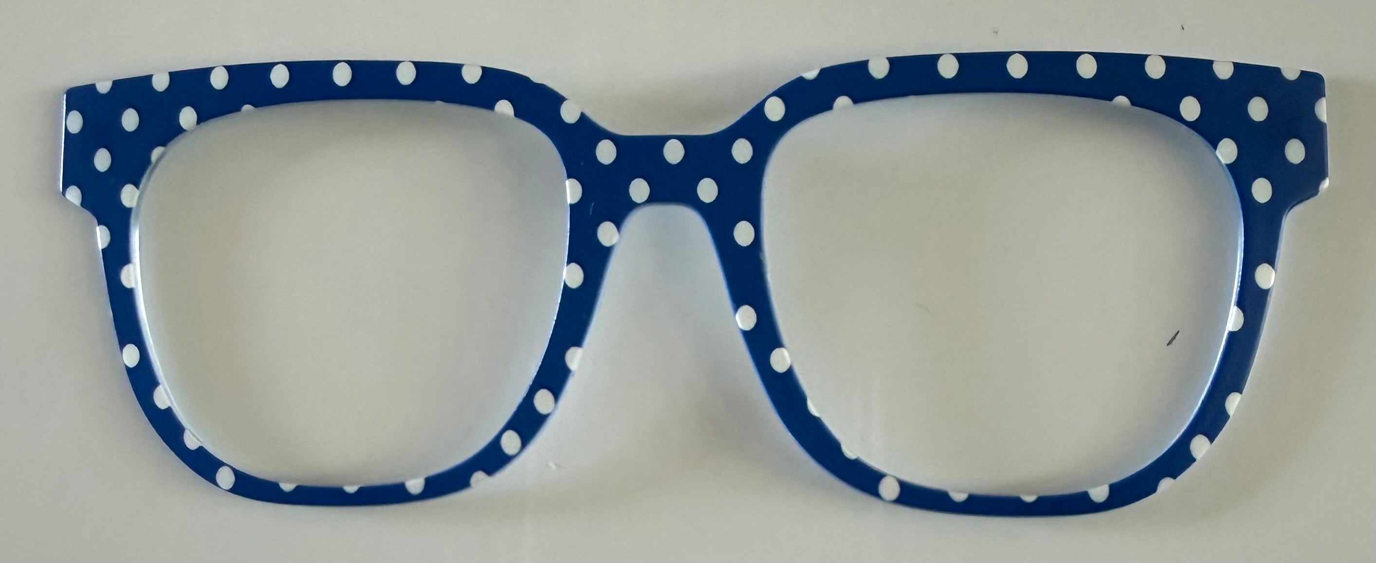 Murphy Topper; blue and white polka dot