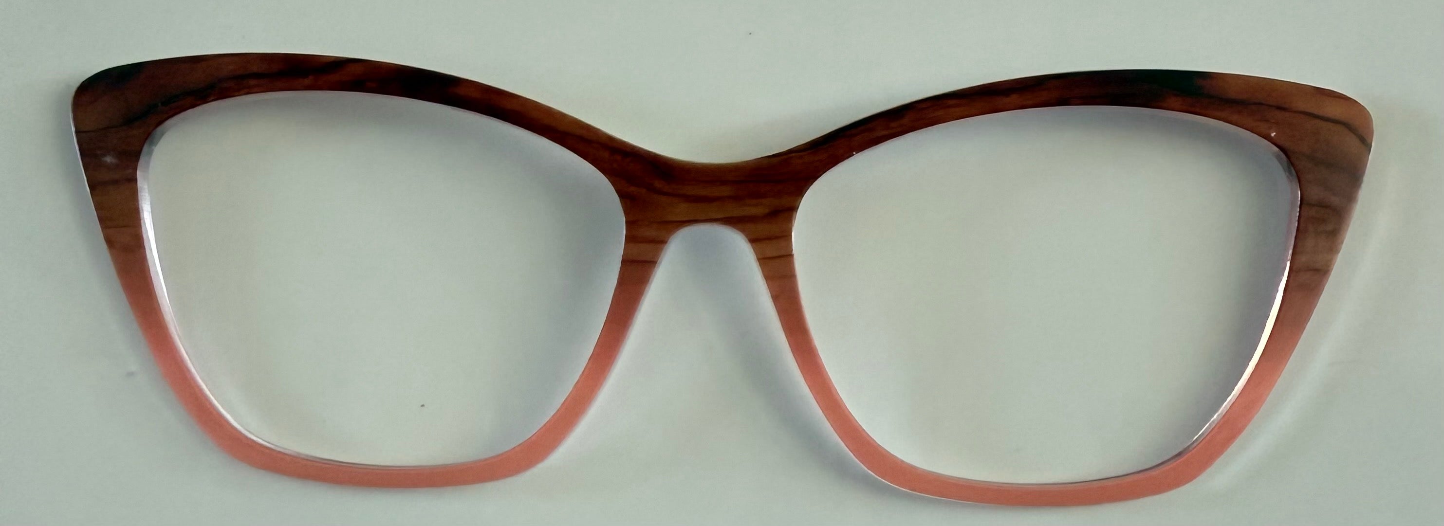 PAIR Wanda Topper; wood grain to peach fade