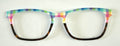 PAIR Casper Topper; pastel checkered/tort split