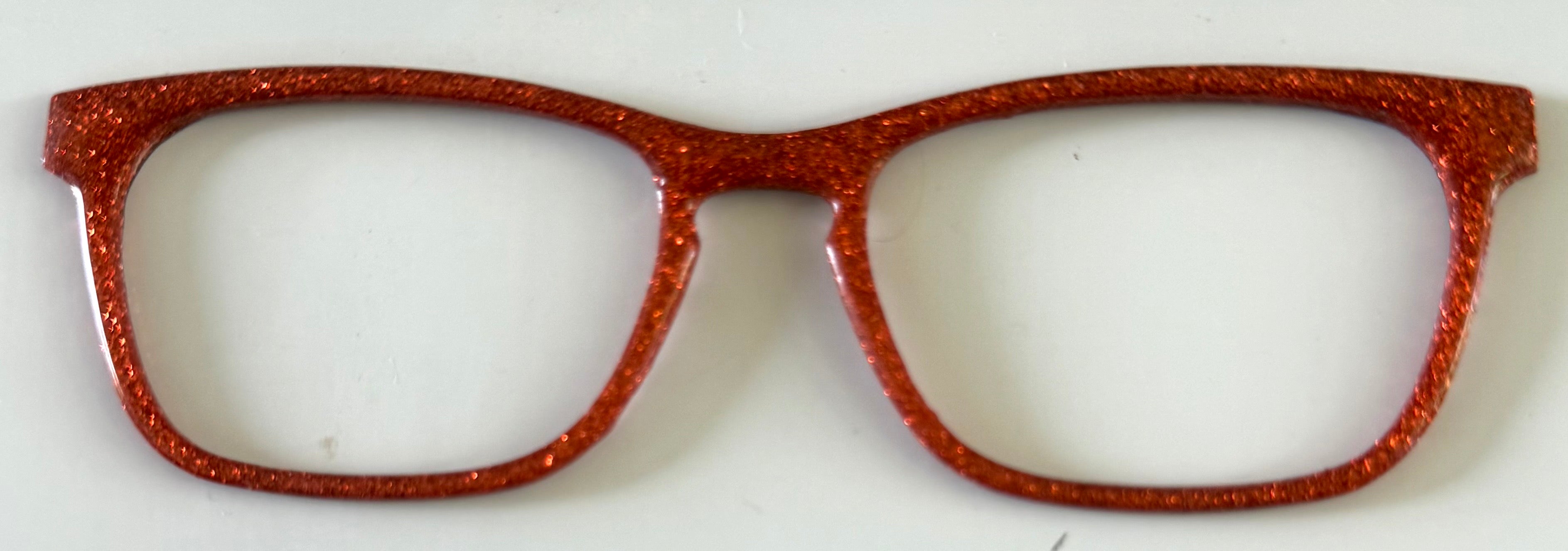 Casper Topper; orange/red glitter
