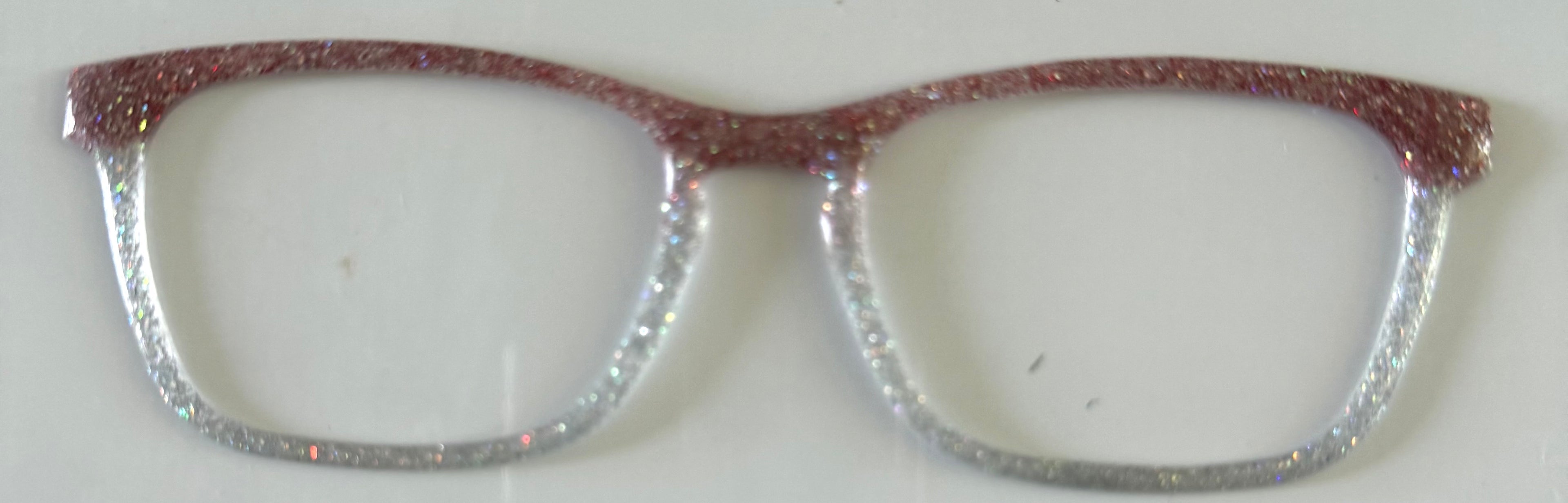 Casper Topper; rose gold/silver glitter split