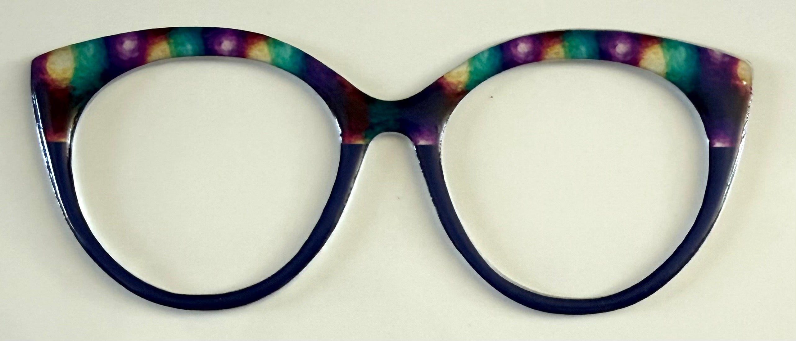 NEW Zuri Topper; Framefetti; multicolored/black split