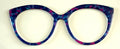 NEW Zuri Topper; Framfetti; blue and pink ink blots