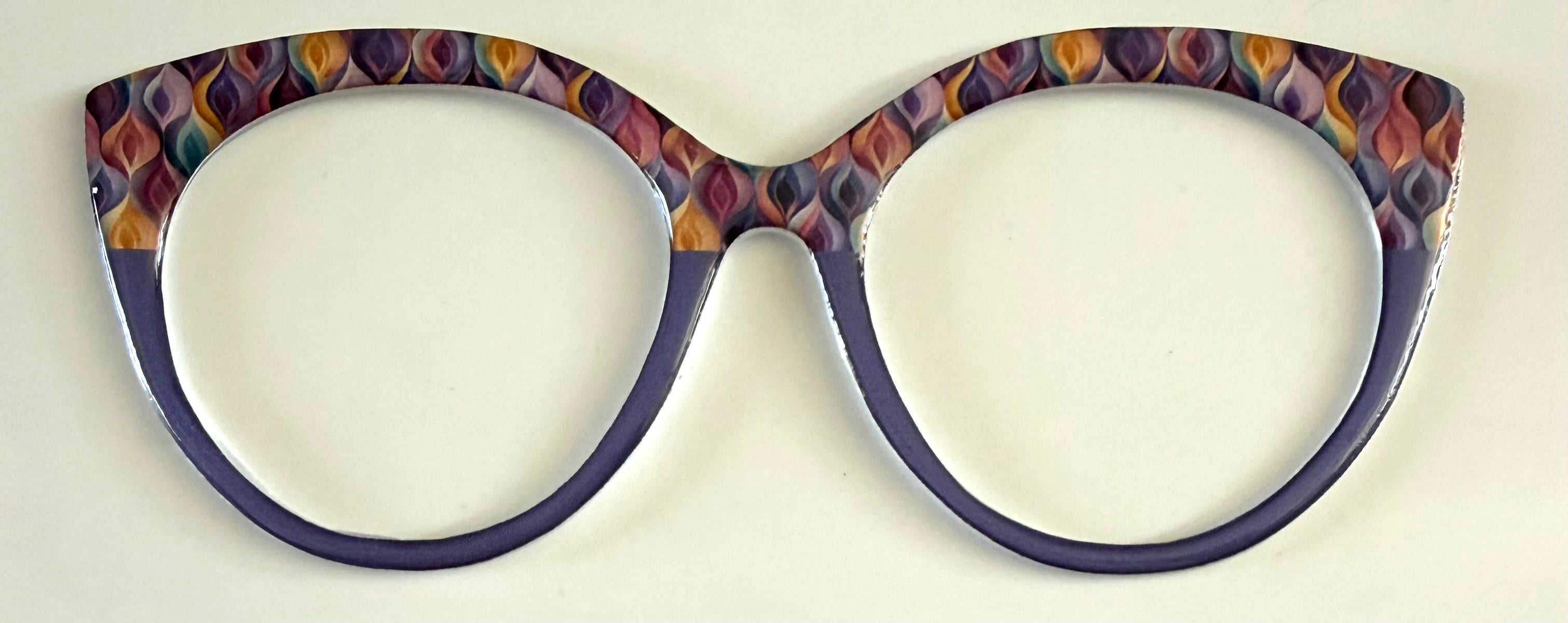 NEW Zuri Topper; Framfetti; geometric design/purple split
