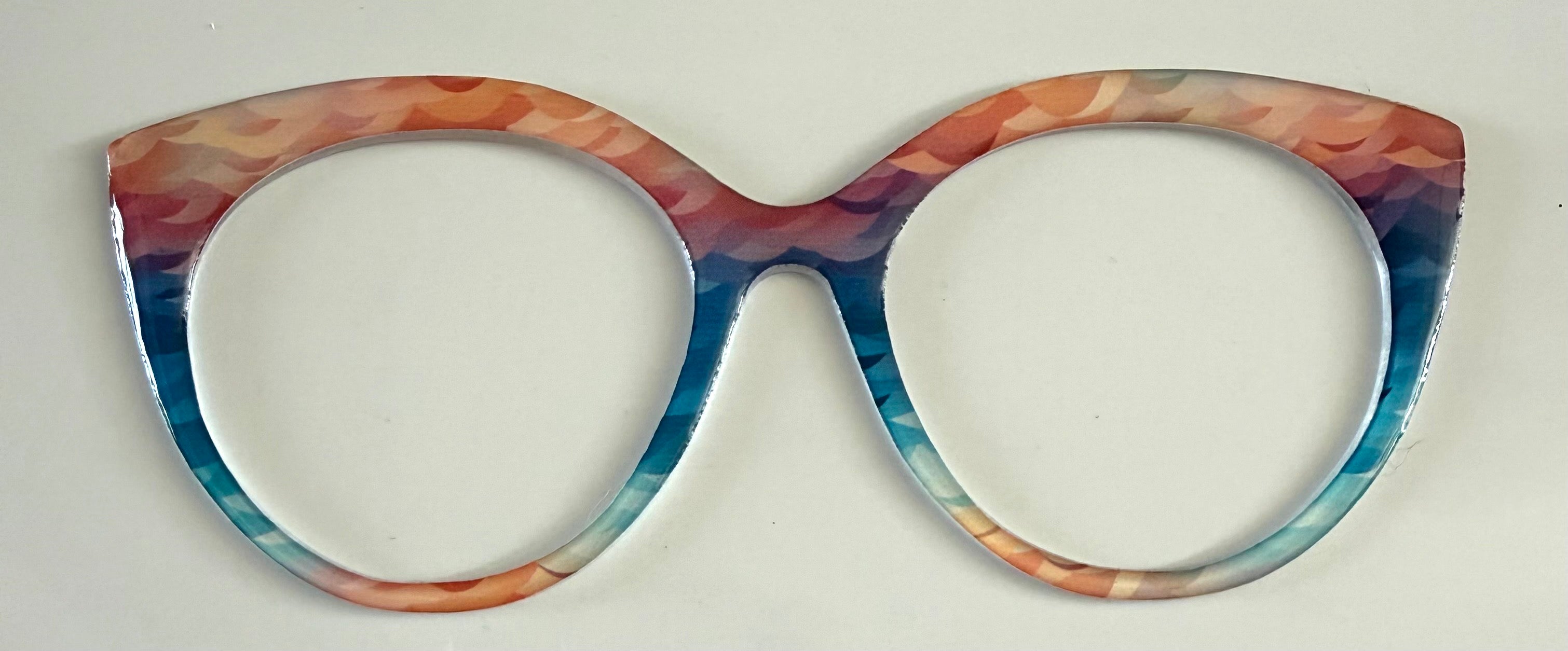 NEW Zuri Topper; Framefetti; multicolored waves