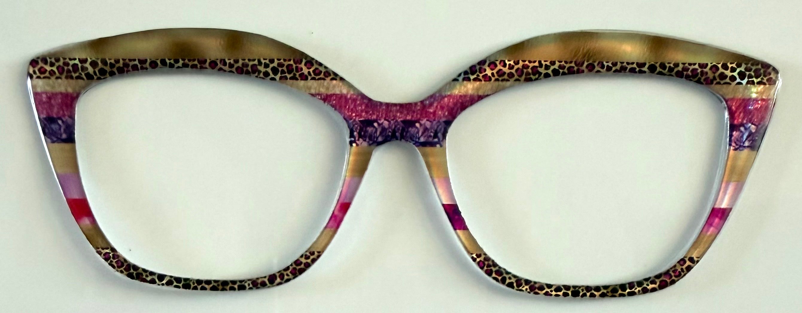 Wanda Topper; The Simple Topper; hybrid; animal print and multicolored stripes