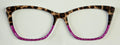 Wanda Topper; animal fur/purple glitter split