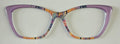 Wanda Topper; Framefetti; Klimt inspired design/ purple vertical split