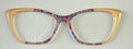 Wanda Topper; Framefetti; Klimt inspired design/ gold vertical split