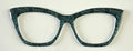 Wanda Topper; Framefetti; turquoise black lace