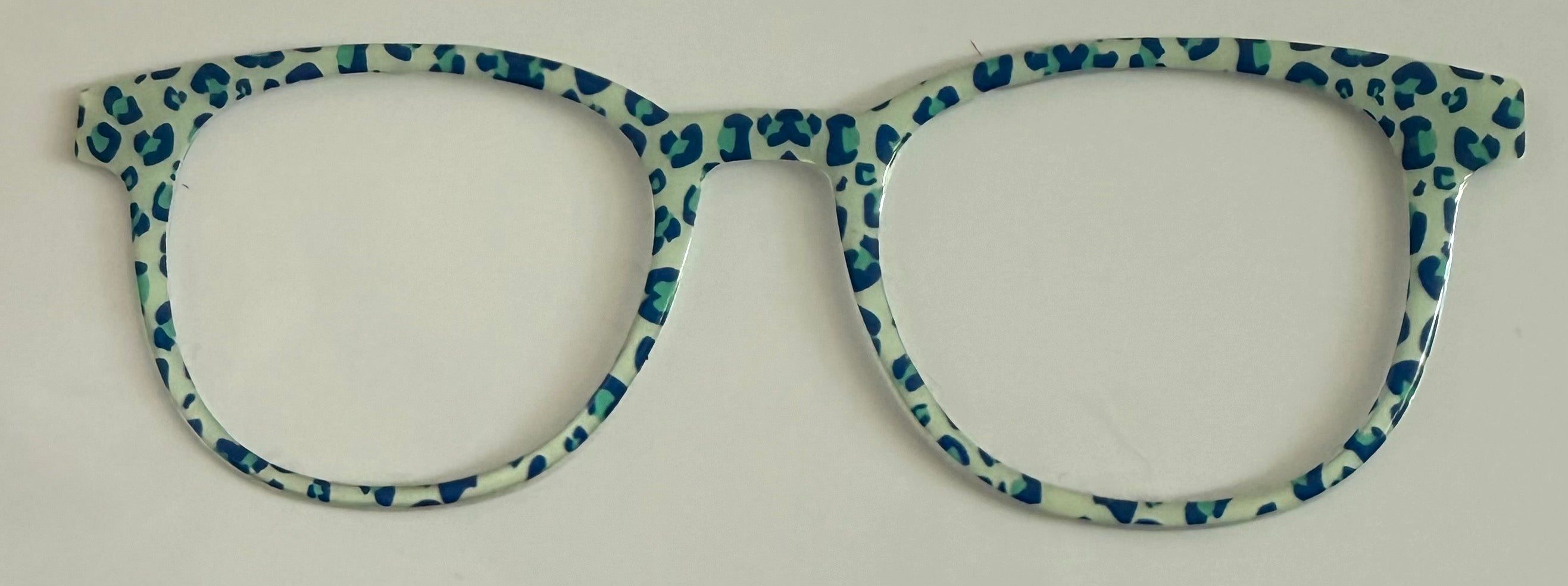 Reese Topper; blue animal print
