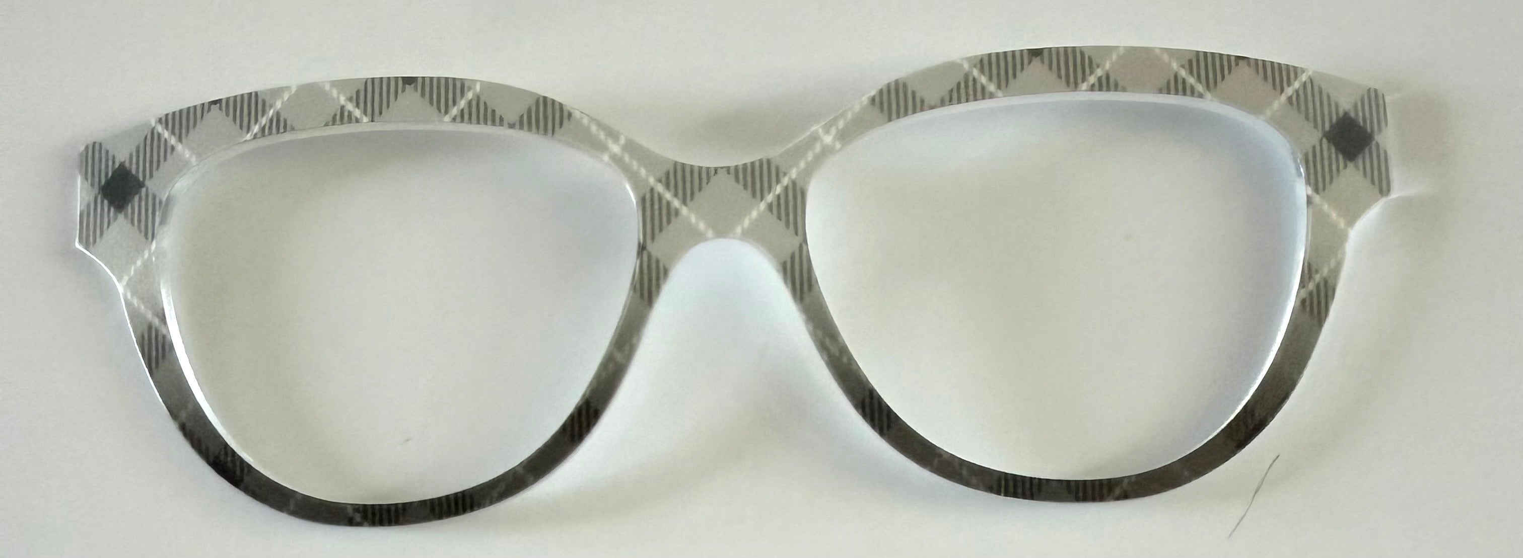 PAIR Quinn Topper; gray and black plaid gradient