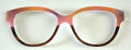 PAIR  Quinn Topper; orange and pink/wood grain split