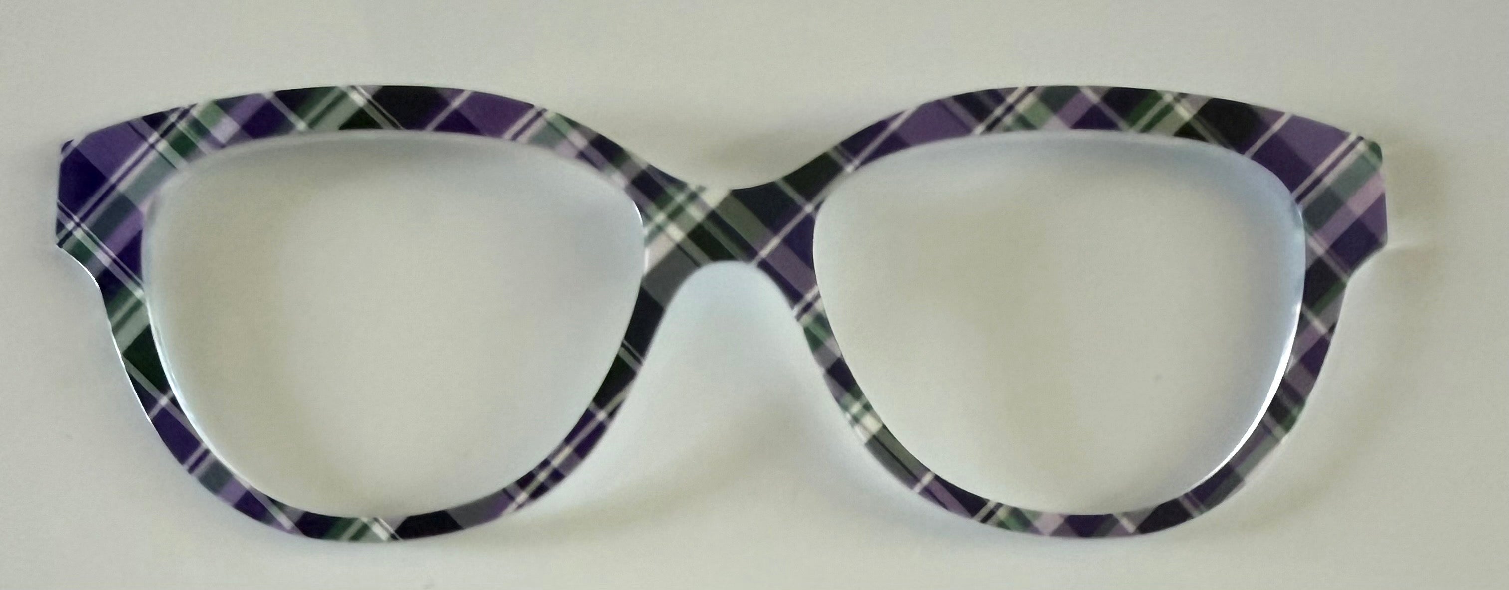 PAIR Quinn Topper; purple and green plaid