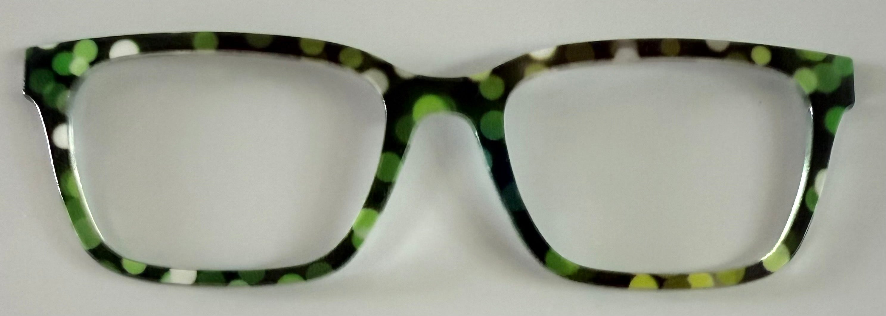 PAIR Larkin Topper; green bokeh dots