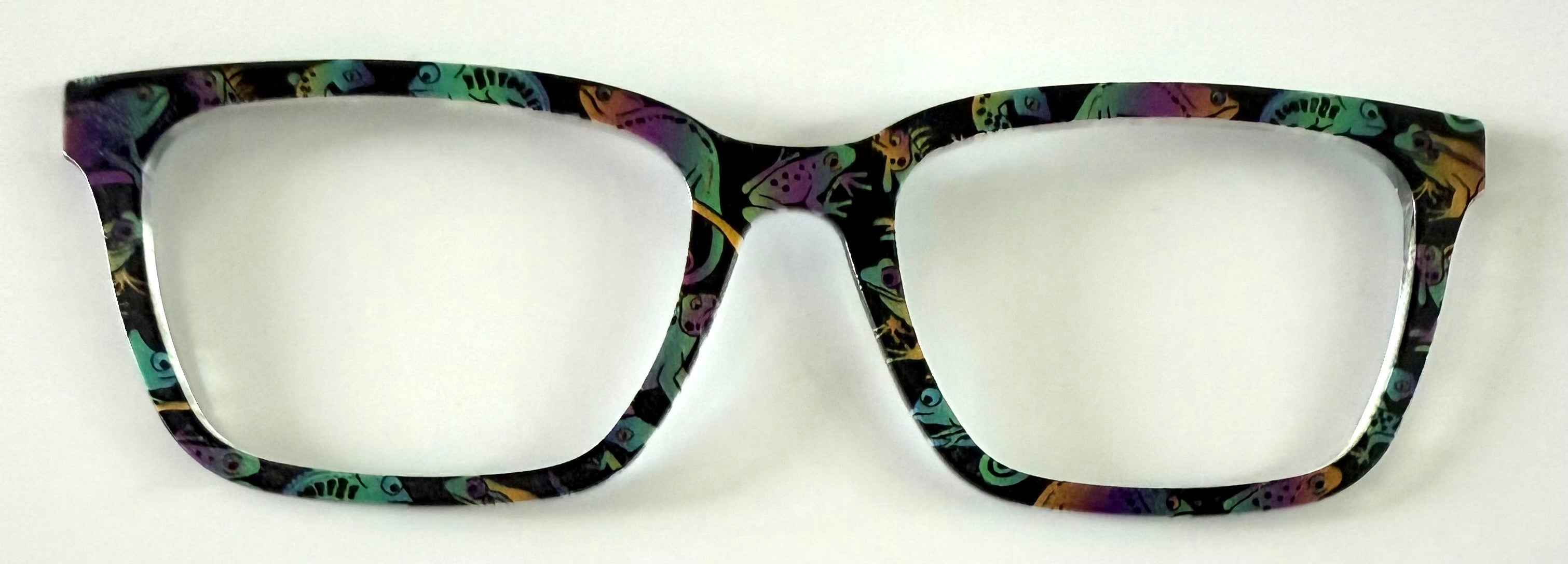 PAIR Larkin Topper; neon lizards and frogs
