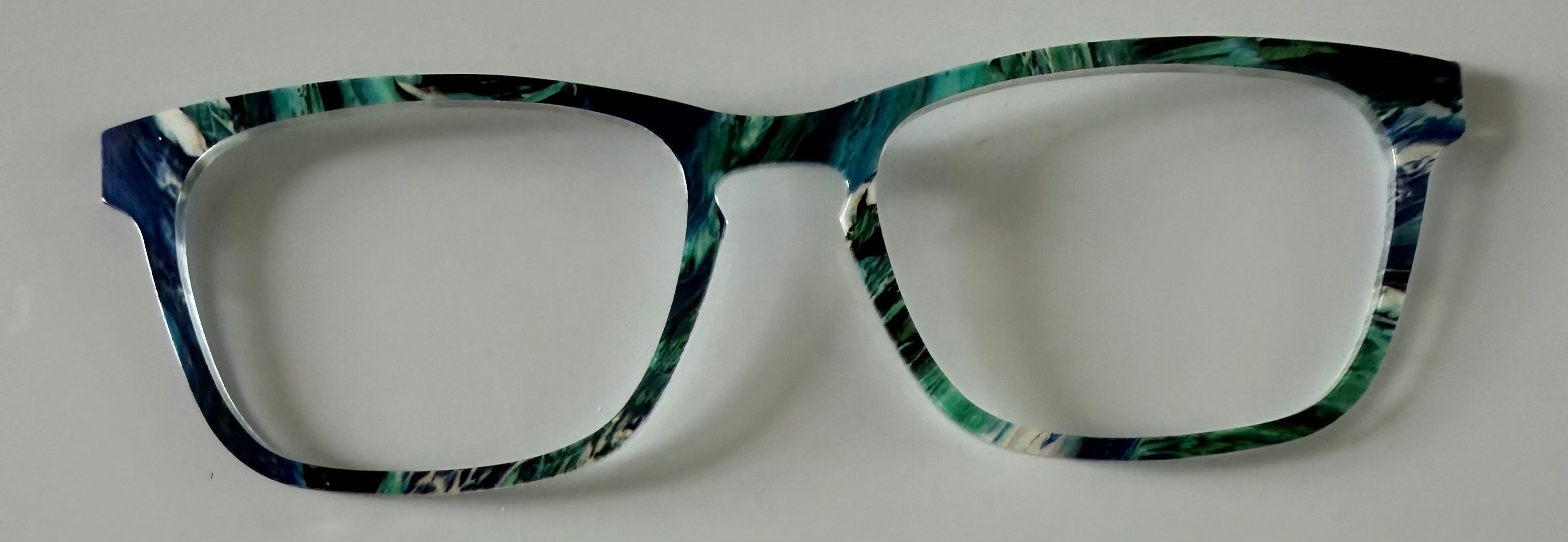 PAIR Casper Topper; black/blue/green marble design