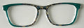 NEW Casper Topper; Framefetti; misc pattern to turquoise vertical split