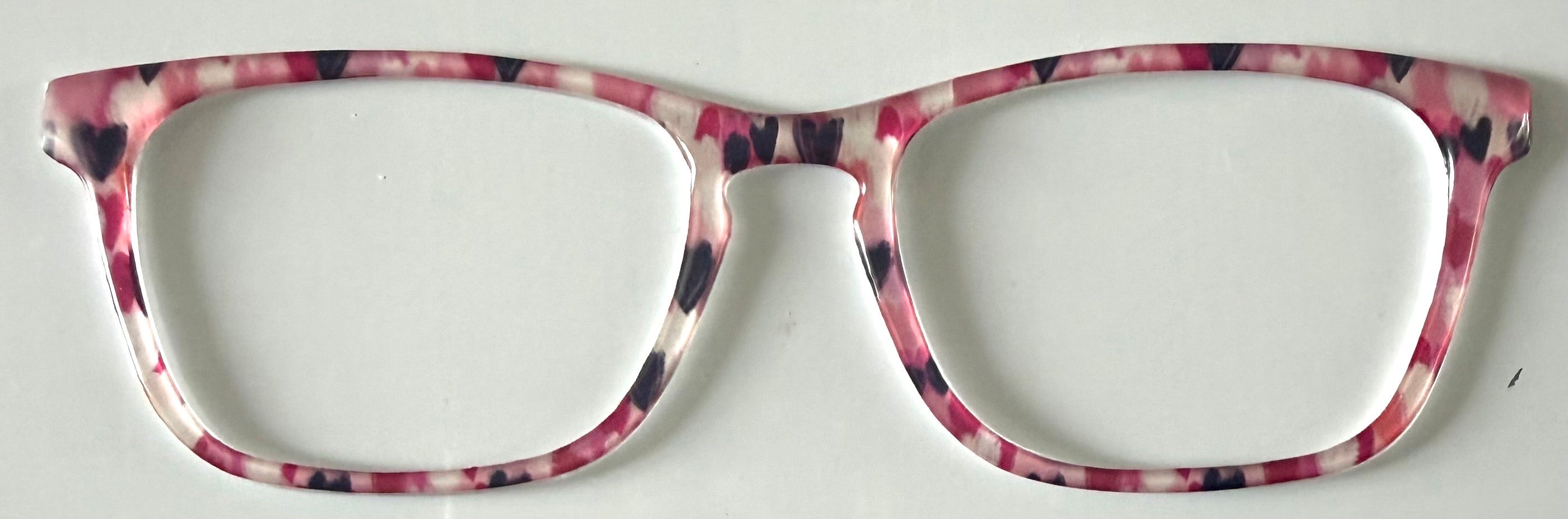 NEW Casper Topper; Framefetti; pink heart and white hearts
