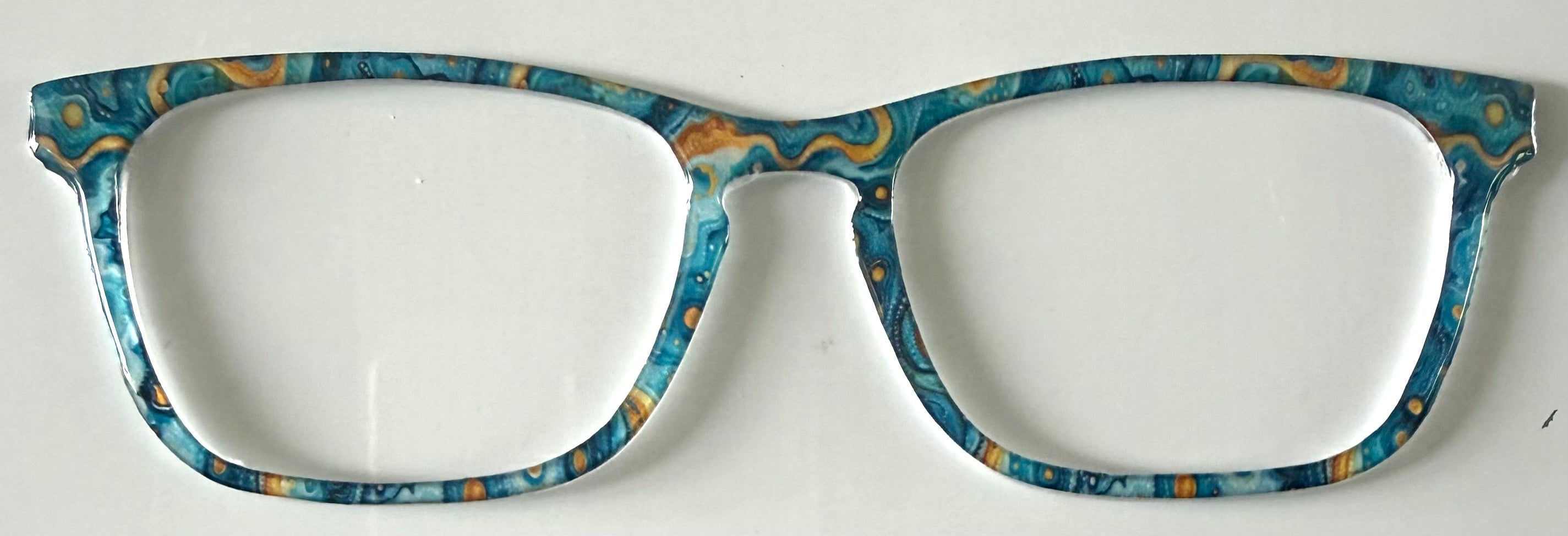 NEW Casper Topper; Framefetti; blue and gold swirls