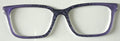 NEW Casper Topper; Framefetti; black lace design/purple vertical split