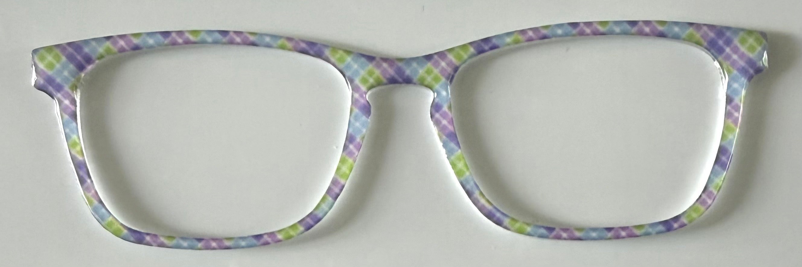 NEW Casper Topper; Framefetti; blue, purple, green plaid