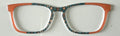 NEW Casper Topper; Framefetti; floral design/orange vertical split