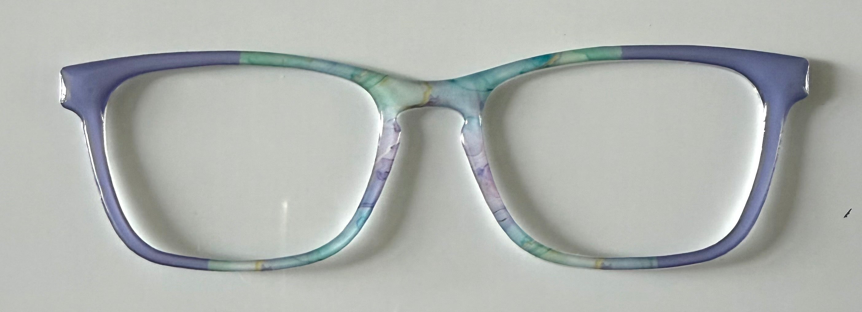 NEW Casper Topper; Framefetti; pastel marble design/purple vertical split