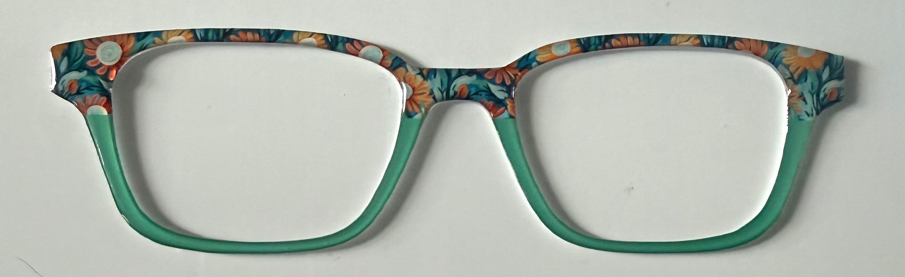 NEW Finley Topper; Framefetti; flowers/green split