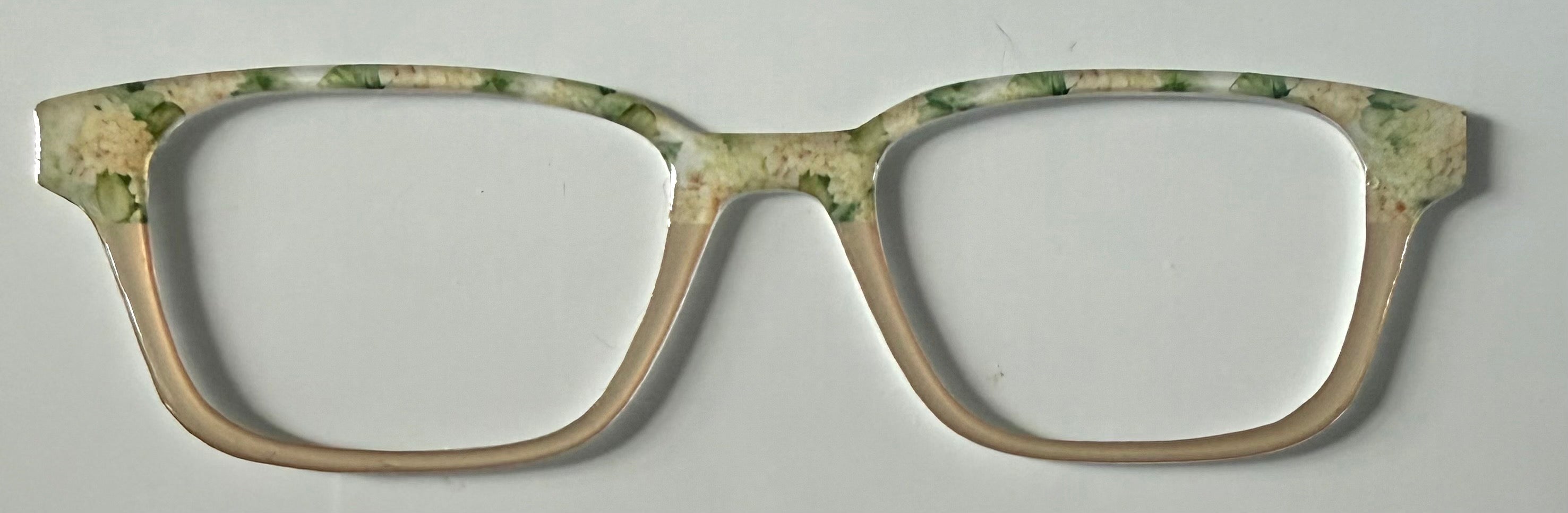 NEW Finley Topper; Framefetti; hydrangea/champagne split