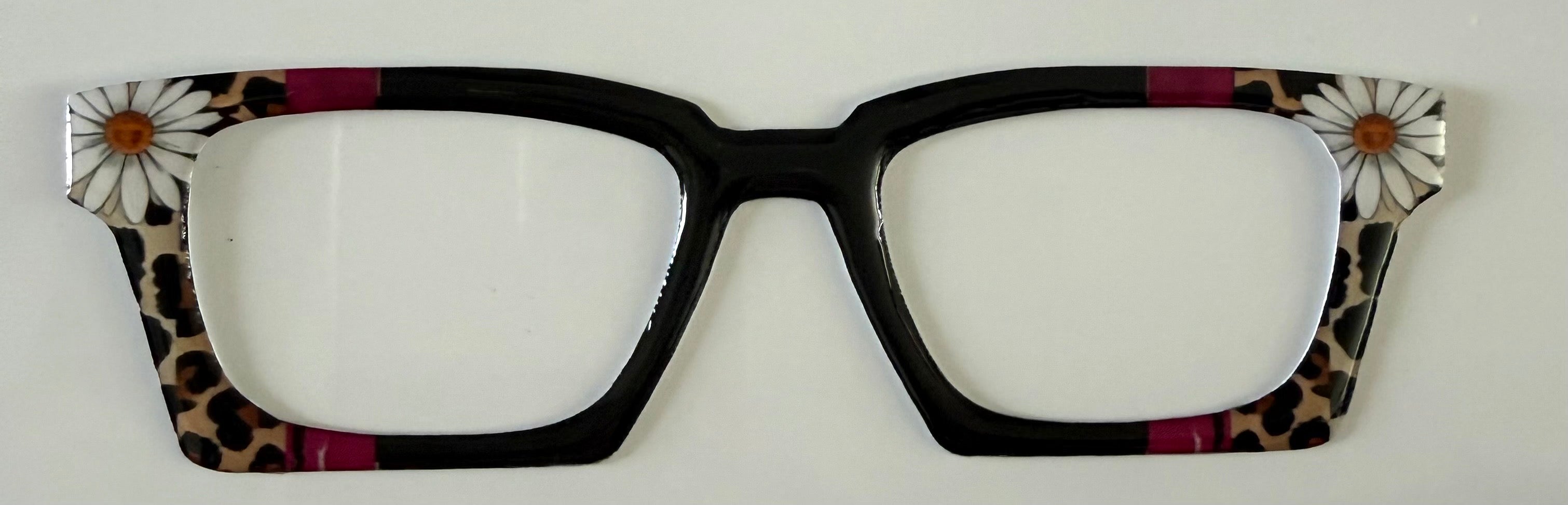 NEW Finley Thick Topper; Framefetti; flowers/animal print/stripe/black vertical