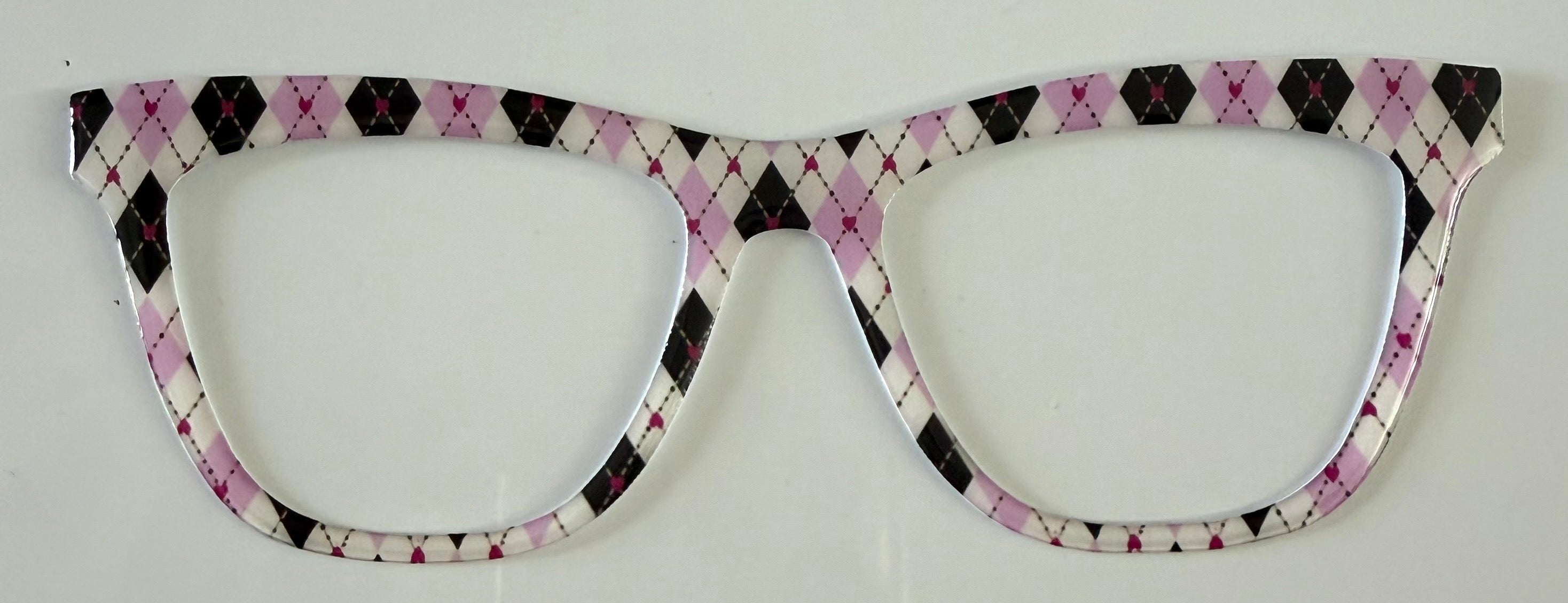 Harper Topper; translucent heart stained glass