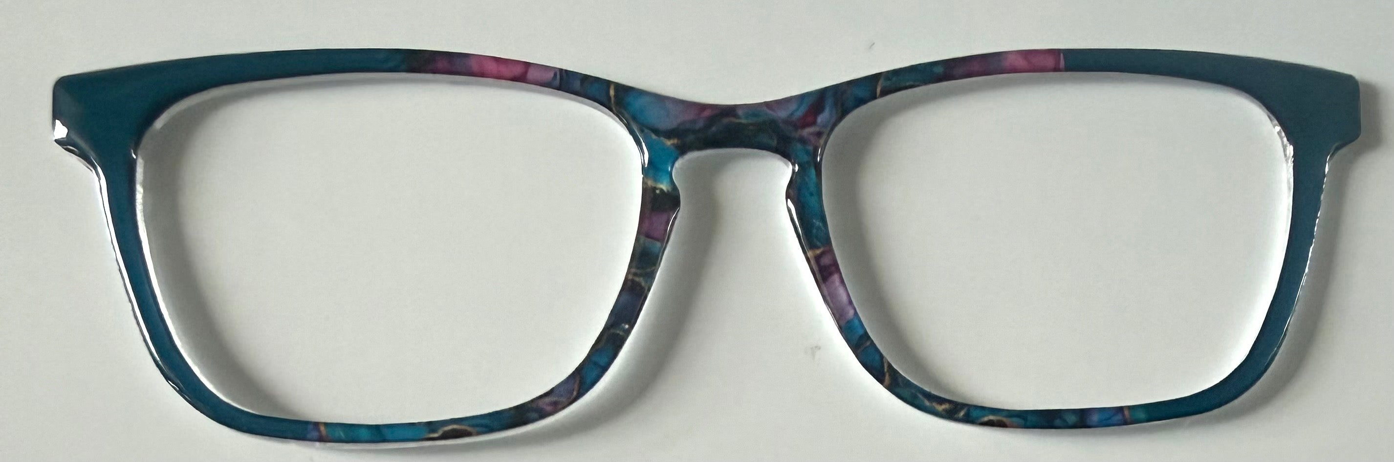 NEW Larkin Topper; Framefetti;  turquoise design to vertical split