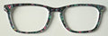 NEW Larkin Topper; Framefetti;  green and pink heart shine on black