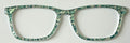 NEW Larkin Topper; Framefetti; green and champagne heart shine design