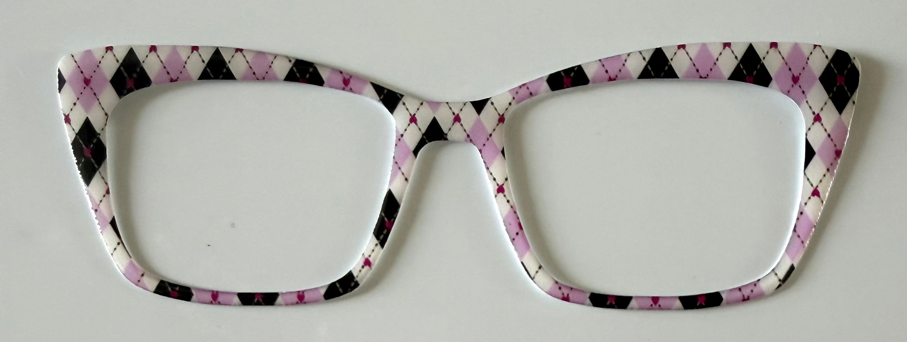 Kirby Topper; hybrid; pink/black/white argyle