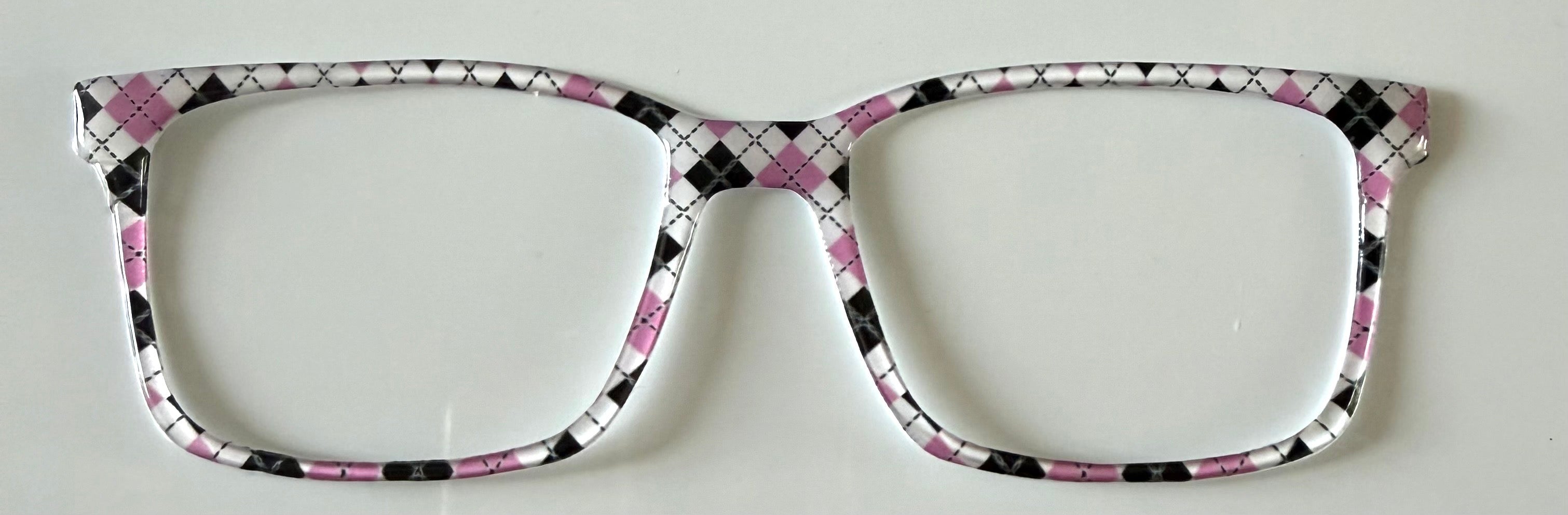 Kirby Topper; pink/black/white argyle 2
