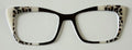 Kirby Topper; hybrid; cream animal print and stripes/black vertical split