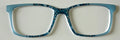 NEW Kirby Topper; Framefetti; plant swirls/light blue vertical split