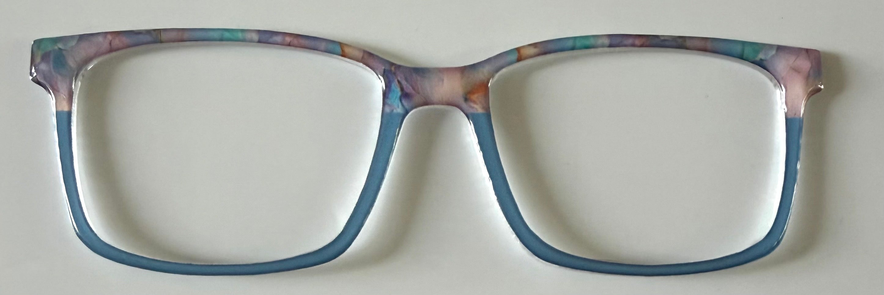 NEW Kirby Topper; Framefetti; pastel smoke/blue split