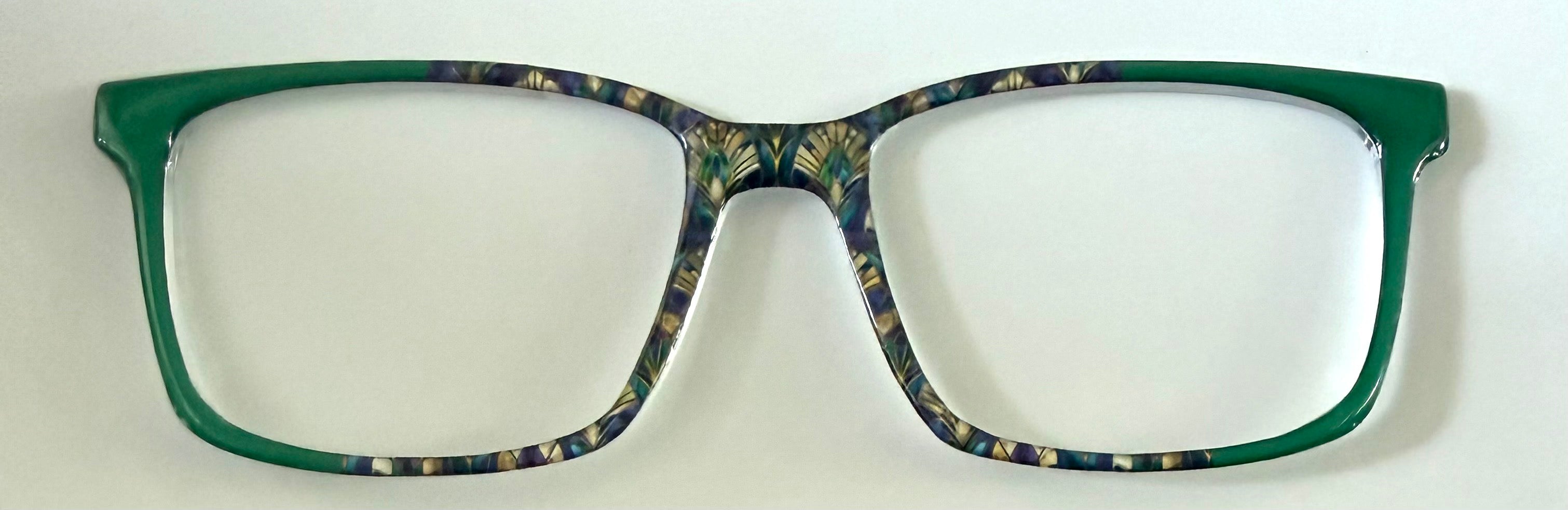 NEW Kirby Topper; Framefetti; green pattern vertical split