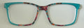 NEW Kirby Topper; Framefetti; multicolored design/aqua vertical split