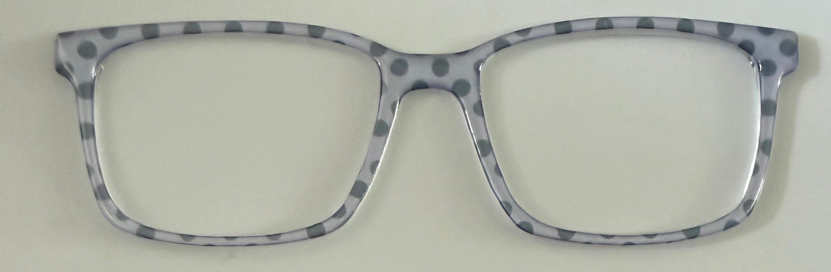 NEW Kirby Topper; Framefetti; gray polka dot