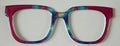 NEW Murphy Topper; Framefetti; multicolored/magenta vertical split