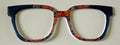 NEW Murphy Topper; Framefetti; red flowers/black diagonal split